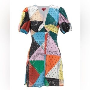 NWT Staud Bandana Mini Dress